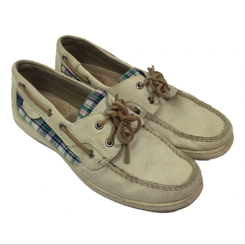 B7 Women’s Sperry Topsider Leather Boat Shoes 9